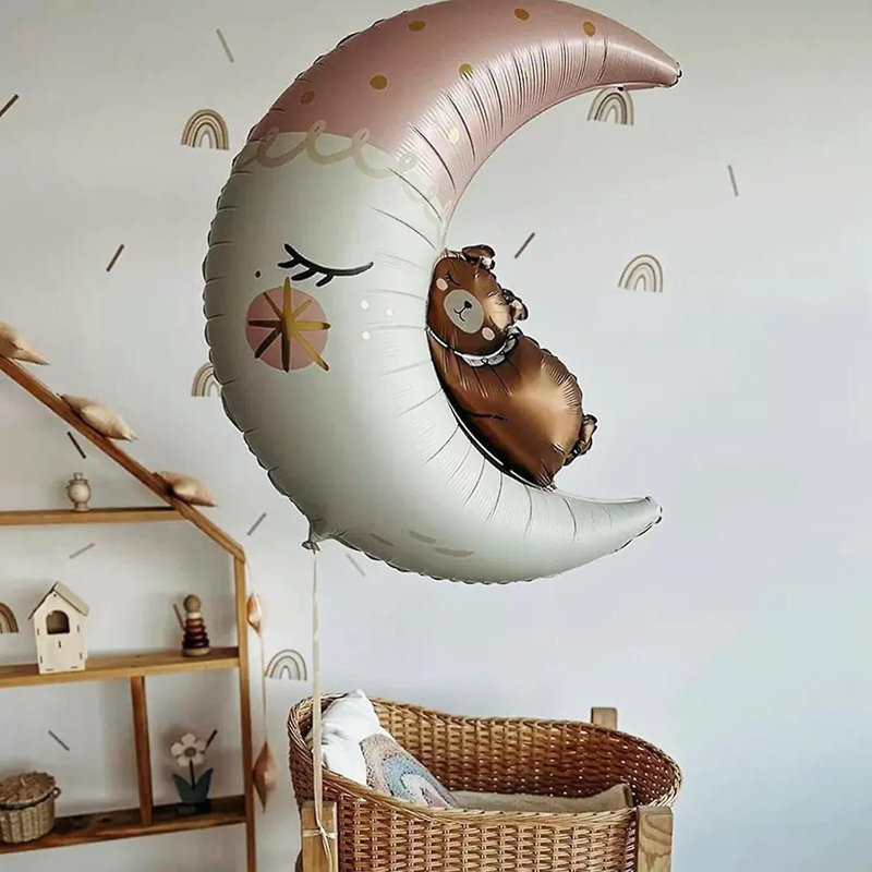 Dreamy Moon, Cloud, and Heart Balloon Set