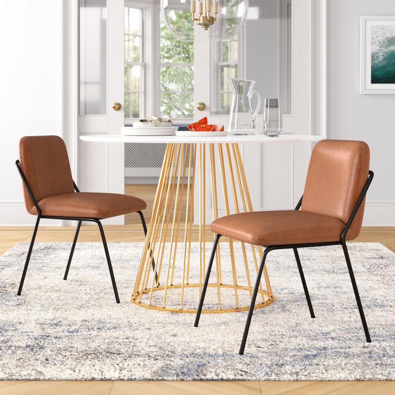 Fenster 18.25'' H Faux Leather Upholstered Armchair