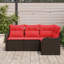 Ensemble de canapé de jardin vidaXL 4 pièces-1140262498