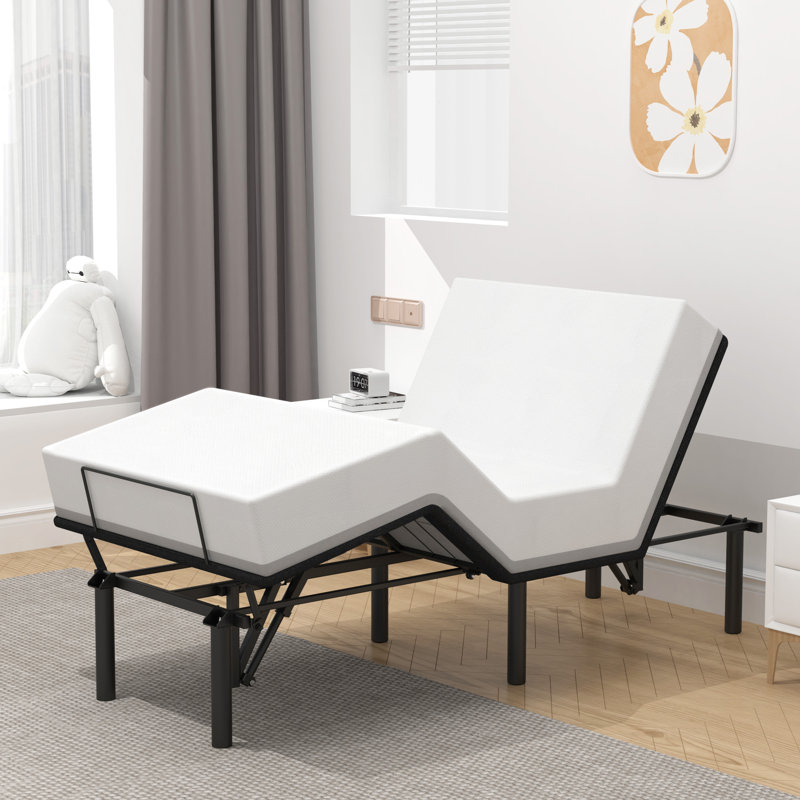 Adjustable Bed Base,Bed Frame with Head and Foot Incline,Anti-Snore, Wireless Control, TXL
