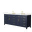 Beckett 84" Freestanding Double Bathroom Vanity with Quartz Top-1178985668-1178985722-1178985720