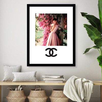 Audrey Hepburn Designer Fashion Framed Print