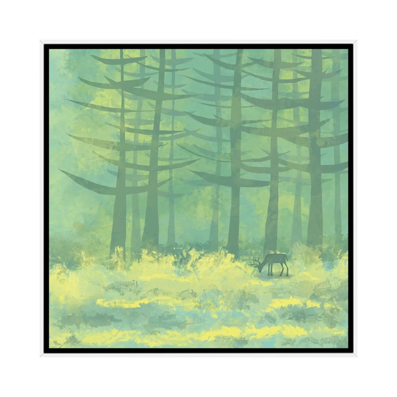 « The clearing » par Nic squirrell-impression, Toile blanche encadrée, H 18 po x l 18 po x 1,5 po, Pas de tapis