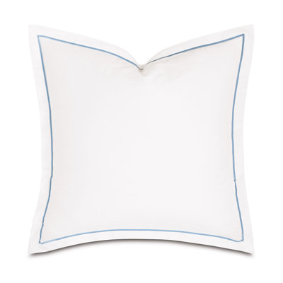 Carlotta Blue/White Cotton Piece Sham