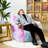 Aeri Compression Medium Adult Soft Fabric Bean Bag Chair With Foam Filled-1337662314
