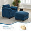 Fauteuil d'appoint 34,6 po avec repose-pieds-1269808612