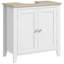Unité de rangement de salle de bain blanche - sous évier, en forme de U, tablette réglable, profondeur de produit de 23,78 po