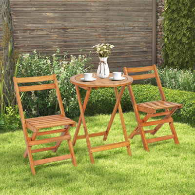 Gayora Round 2 - Person 60cm Long Bistro Set