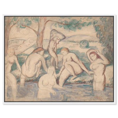 Baigneurs, c. 1905, reproduction d'art sur toile par Art Remedy