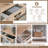 Naiyeli 60"W Rustic Farmhouse Console Table with 4 Drawer and Shelf-593463203