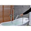Single Handle Freestanding Tub Filler Floor Mount Bathtub Faucet With Handheld Shower (Brushed Nickel)-125231396