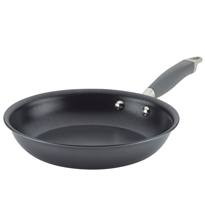 Anolon Advanced Home Hard Anodized Nonstick Frying Pan Set, 10.25 Inch And 12.75 Inch, 2-Piece, Gray