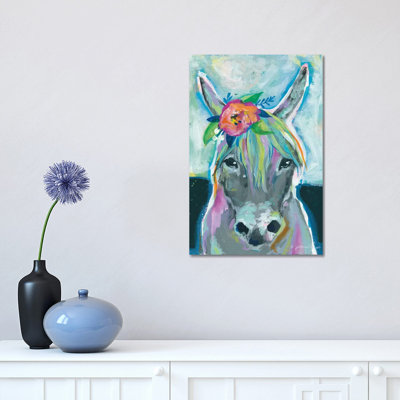 Sweet Donkey by Jessica Mingo - Painting on Canvas
