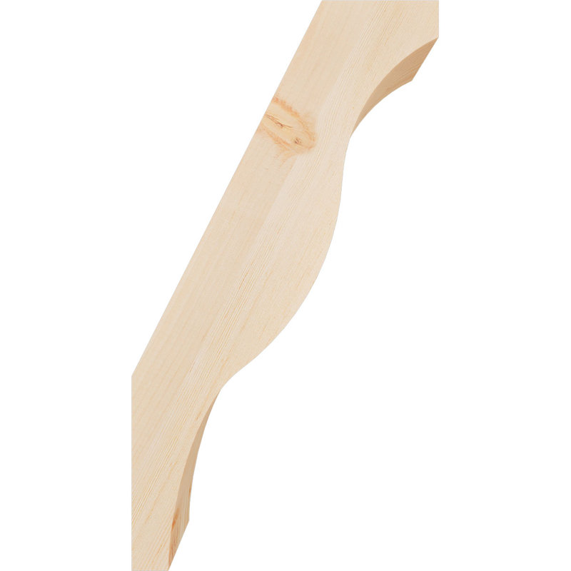 Attelle de genou Funston, Sapin de Douglas, Lisse, H 26 po x l 5,5 po x P 14 po