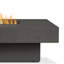 Cowden 72" W Rectangle Concrete Propane Fire Pit Table-316610032