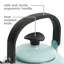 Kenmore 1.5 qt. Stainless Steel Whistling Stovetop Kettle