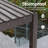 All-Weather Metal Frame Outdoor Pergola with Adjustable Louvered Roof, Patio Pergola Waterproof for Deck Porch Backyard-123029379-123029378