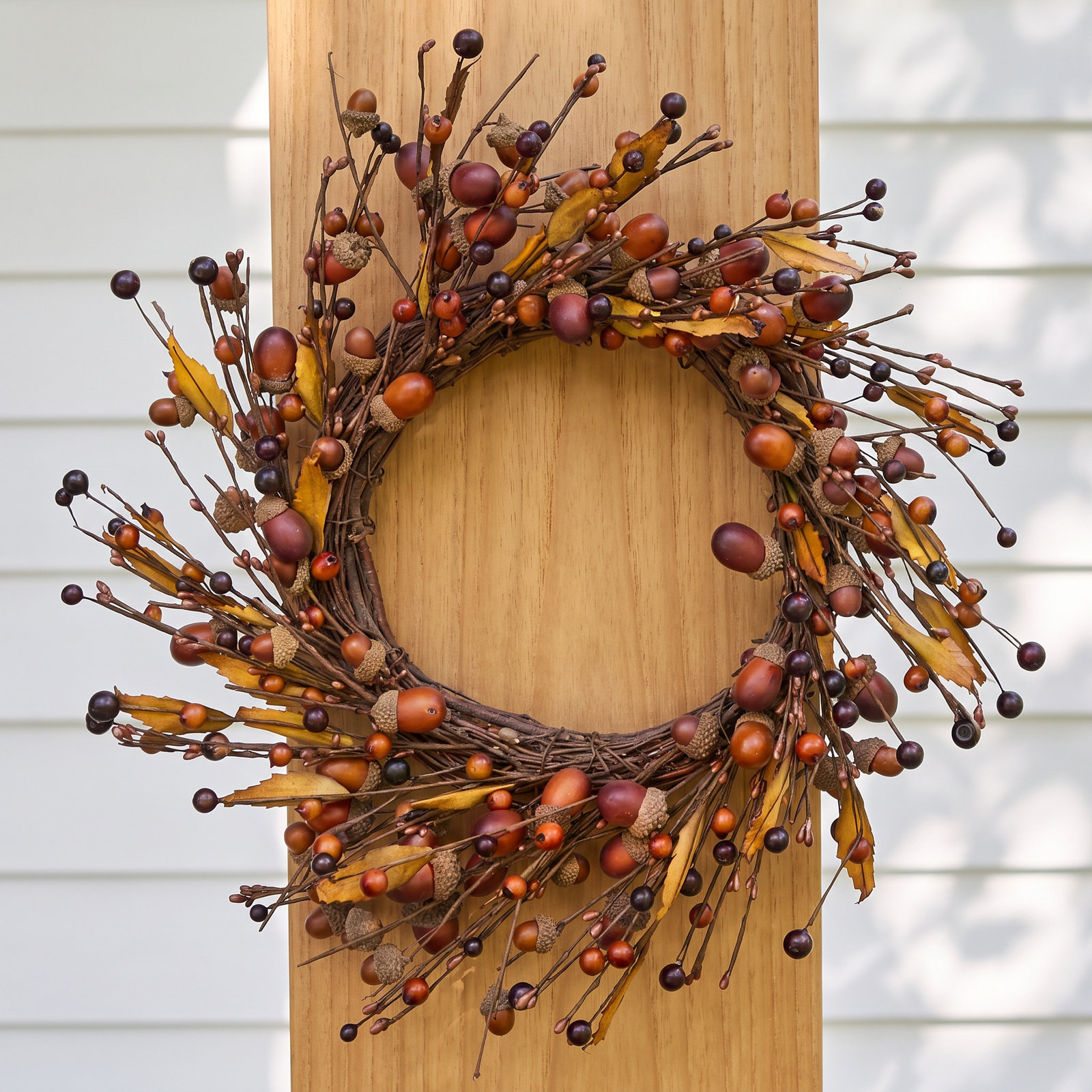14" Acorn Thanksgiving Wreath