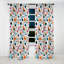 Motif à pois tourbillon Nomadic I - Rideau abstrait - Rideau occultant - 1 panneau-107550802