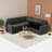 Brynli 80" Pull Out Convertible Sleeper Sectional Sofa With Storage Chaise-228409021