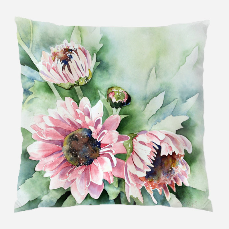 Reversible Throw Pillow, Indoor, Microsuede