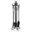 5pc Scroll Fireplace Toolset