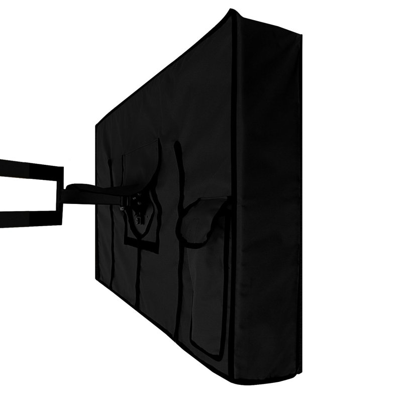 Universal Weatherproof TV Cover – All-Season Protection for Flat Panel TVs, Water-Resistant, Breathable Material with Remote Pocket