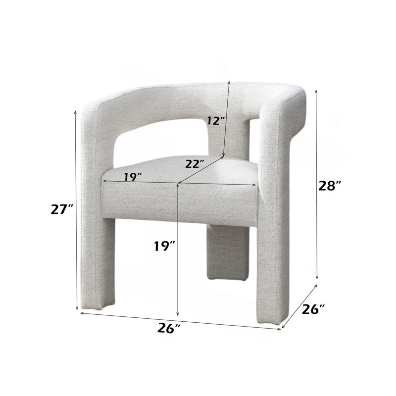Ensemble de 2 chaises d'appoint Loma Beige Boucle