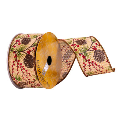 2.5'' Floral Ribbon