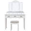 Ensemble coiffeuse et tabouret Isom