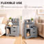 Solid Wood Square Accent Cabinet-2089671245
