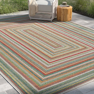 Lucidia Green Indoor / Outdoor Area Rug