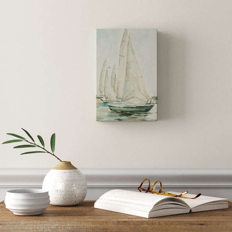 «Soft Sail II», reproduction d'art sur toile, H 12 po x l 8 po x P 1 po, Toile tendue