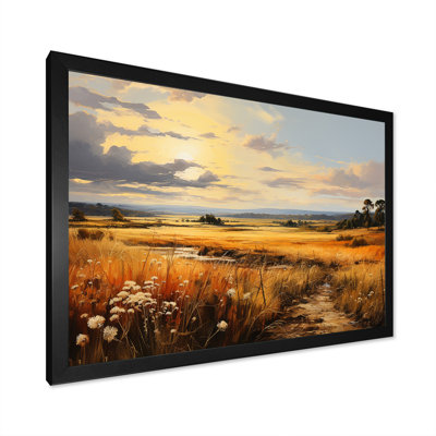Yellow Wheat Field Meadows III - Meadow Wall Art