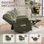 Fauteuil inclinable surdimensionné avec pivotement à 360 °, massage et chauffage, canapé simple pour le salon / la chambre à coucher-370551753