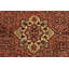 Tapis rouge en laine des années 70 5 pi 7 po x 10 pi 5 po Moksha