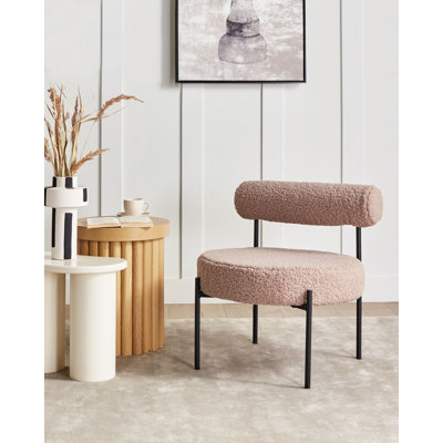 ALPHA Upholstered Boucle Side Chair