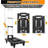 Folding Hand Truck With 7 Wheels, 330 Lb Capacity, Foldable Dolly With Retractable Base