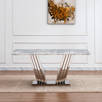 Marble Top Dining Table, And Versatile For Kitchen Living Room