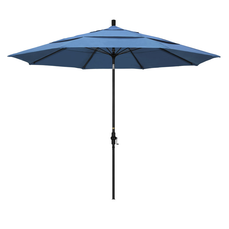 Parasol de marché 11 pi Leiker, Performance bleu givré