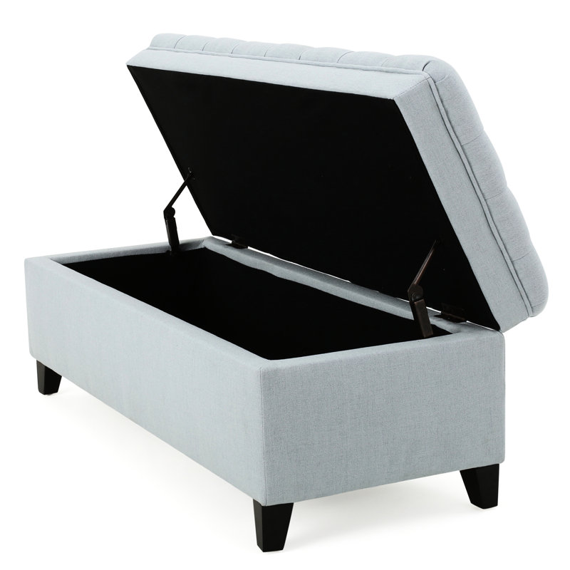 Storage Ottoman,Bench, Gray 