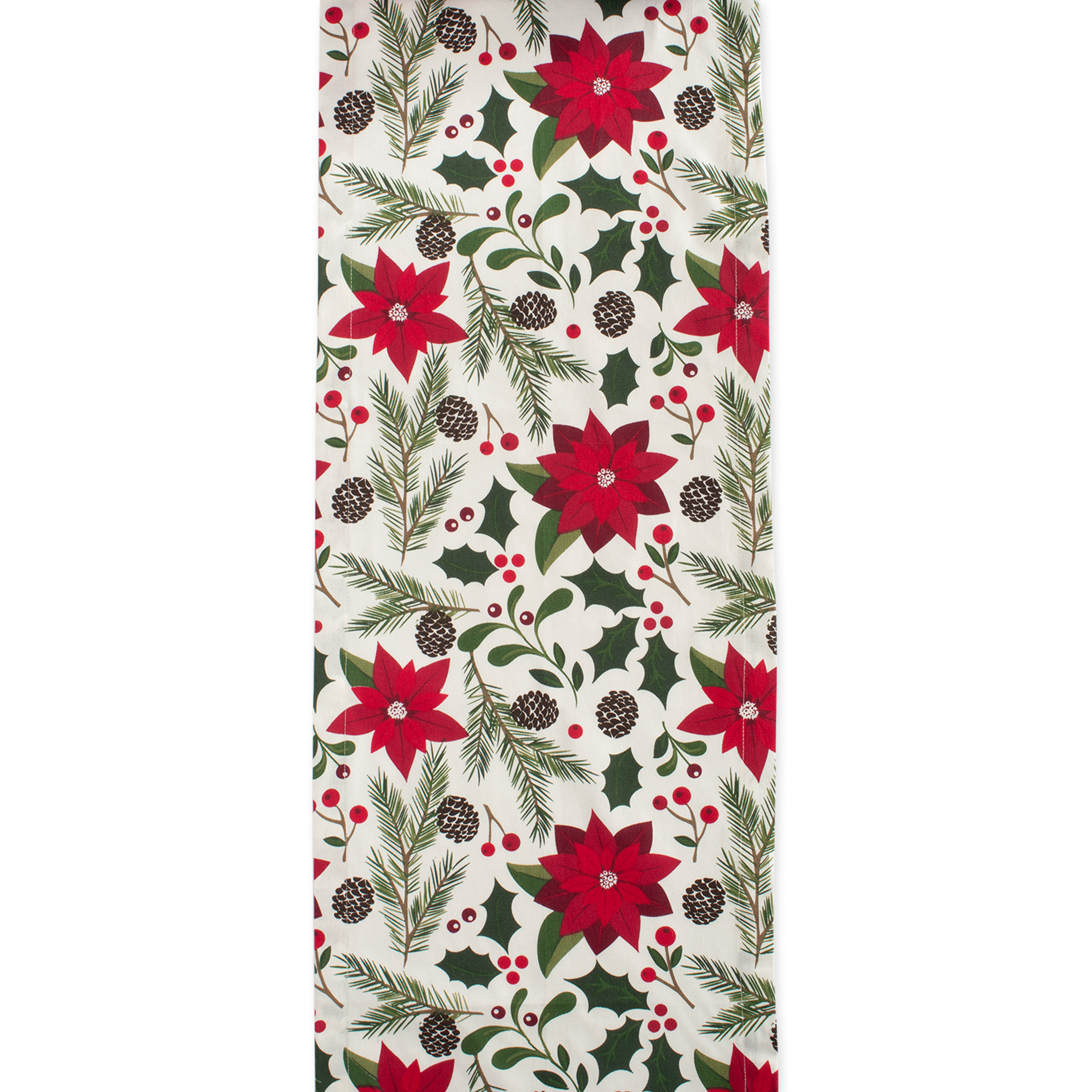 The Holiday Aisle® Eliza Floral 100% Cotton Christmas Table Runner & Reviews | Wayfair