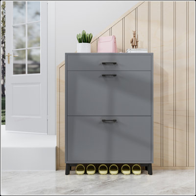 Versatile Shoe Storage Cabinet with Hidden Compartments and Elegant Design for Organized and Stylish Home