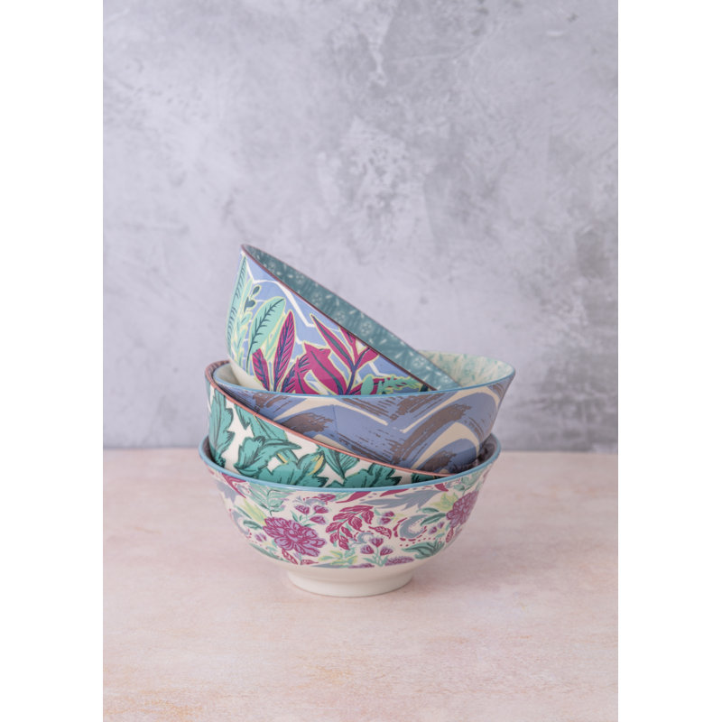 KitchenCraft 4-Piece Ceramic Cereal / Dessert Bowl Set