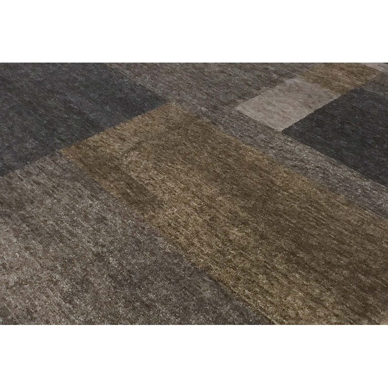 Hand-Knotted High-Quality Brown Area Rug