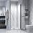 York 36" W x 79" H Alcove Reversible Shower Kit in Black with Door, Base, And Walls