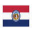 «Missouri State Flag», toile vibrante, décoration murale sans cadre-176744469