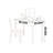White solid wood juniper office desk