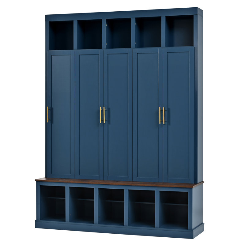 Armoire de rangement Farmhouse, Navy Blue
