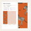 Papier peint zébré orange